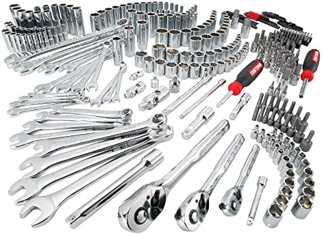 Craftsman Mechanic Set alata, 308 komada, uključuje čegrtaljke, utičnice, šesterokutne ključeve i ključeve