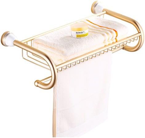 Omons europski stil aluminijum-magnezijum-legura ručnik za ručnik zid zida u kupaonici fitingi ručnik polica / zlato