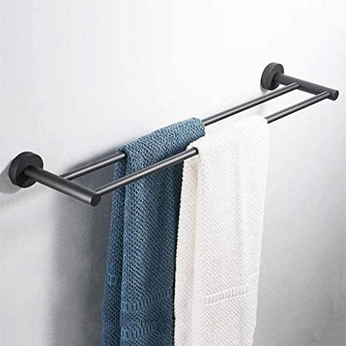 Lymjj dvostruki ručnik bar od nehrđajućeg čelika za kupatilo ručnik za ručnik, držač ručnika za kupanje zidni