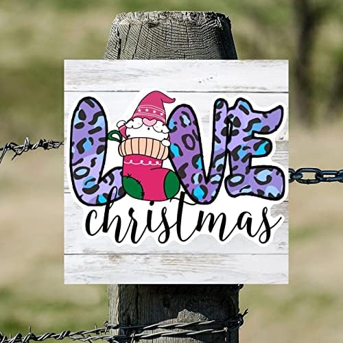 Ljubav Božićni drveni znakovi Retro sretan Božić Gnome Natpitni znak Let It Snow Decor Searhouse