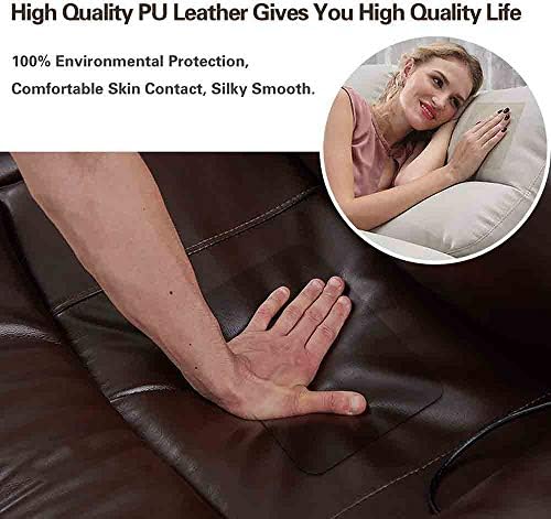 PU kožna zakrpa, samoljepljivi kauč za patch komplet za popravak kože za sofe, 19x50 inča, narandžaste