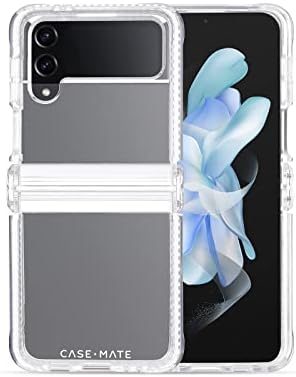 Case-Mate Samsung Galaxy Z Flip 4 Case-6.7 Clear-sa 15ft zaštitom od pada & amp; bežično punjenje - tough Plus poklopac serije za Z Flip 4 5G sa tehnologijom protiv žutog i ogrebotine, otporan na udarce