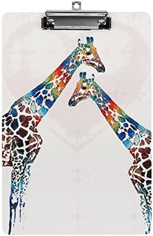 Šarena žirafa Moda međuspremnik pismo veličina dekorativnih klipova sa niskim profilom Metal Clip 9 X 12.5