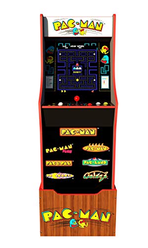 Arcade1UP Pac-Man 40. izdanje Kućna arkadna mašina, 7 igara u 1, 4 nožnog ormara sa 1 nogom Riser - Elektroničke