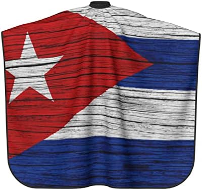 Drvena tekstura Kubanska zastava Barber Cape Profesionalni vodootporni frizerski salon pokrivač