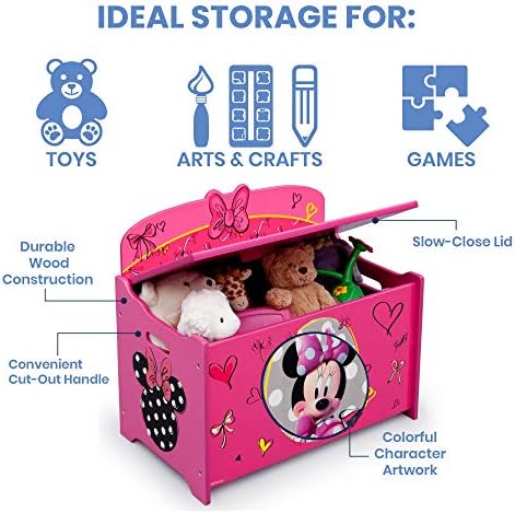 Delta Dječija Deluxe Kutija Za Igračke, Disney Minnie Mouse