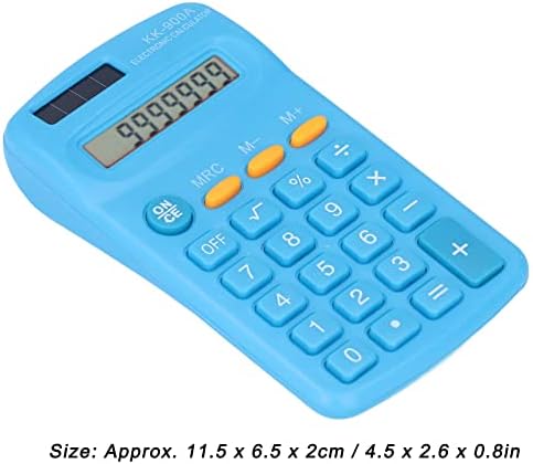 Mini kalkulatori, 8-bitni veliki brojevi LCD Clear Diaplay ekran izdržljivi ručni kalkulatori, solarni i baterijski