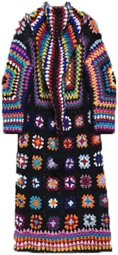 Vuneni Kaput Za Žene Plus Size Labava Vanjska Odjeća Dugi Rukavi Maxi Ručno Izrađeni Nacionalni Džemperi
