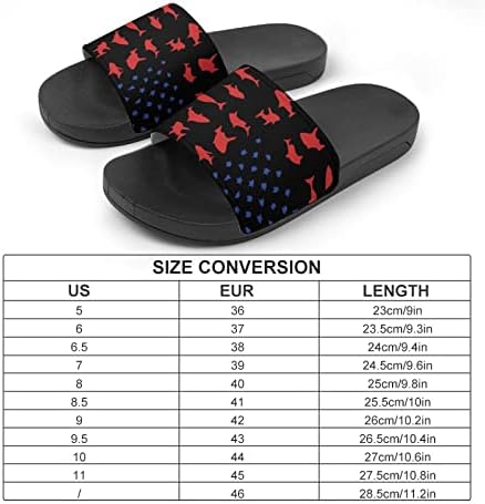 American Sharks Flag štampane Slide sandale otvorene papuče za tuširanje neklizajuće PVC kućne cipele