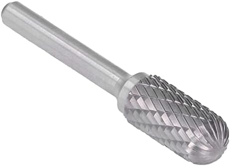 Carbide Burr termički obrađen YG8 dvostruki prorez visoke glatkoće 6mm / 0.2 in drška 12mm