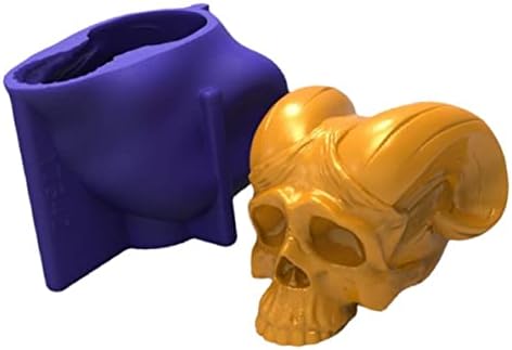 Antlers lobali kalup, 3D Halloween Skull Monster Sapuns kalupi za svijeće Epoksidna smola kalup
