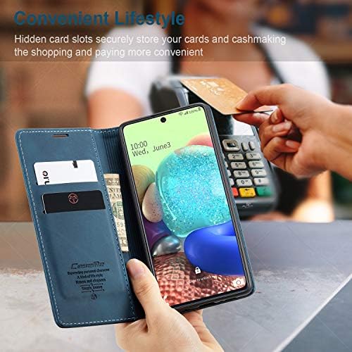 Haii Moto E6S 2020 futrola, preklopna kožna torbica za novčanik sa utorom za kreditnu karticu i zaštitnim poklopcem za magnetno zatvaranje Postolja za Motorola Moto E6S 2020