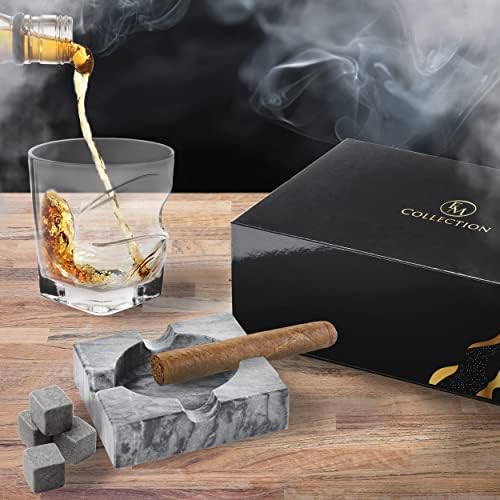 EMCOLLECTION Home Bar Crystal Whisky pokloni za muškarce sa bočnim držačem, 12oz, Bourbon naočare Old Fashioned / Whisky Stones / idealno za koktele, Scotch i Liquor's Lovers