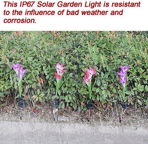 VEFSU Flower LED PCS Light Loake Cvijeće Vrt Solarni svjetla Umjetna snaga 2 LED svjetla C5 Božićna svjetla Čisti