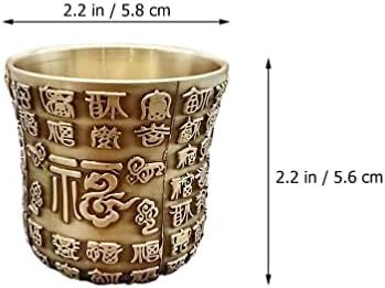 Lioobo Buddha Voda Ponovna kupa saltani Cup žrtveni čaj Goblet Dekorativni kup Tibetanska držač za ulje za hram žrtveni čaj Yoga Meditacija zlatno