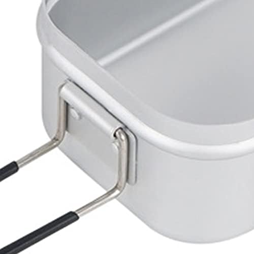 Naroote Aluminijumska kutija za ručak, prenosiva kompaktna kutija za kuvanje Bento kutija 800ML praktična za piknik