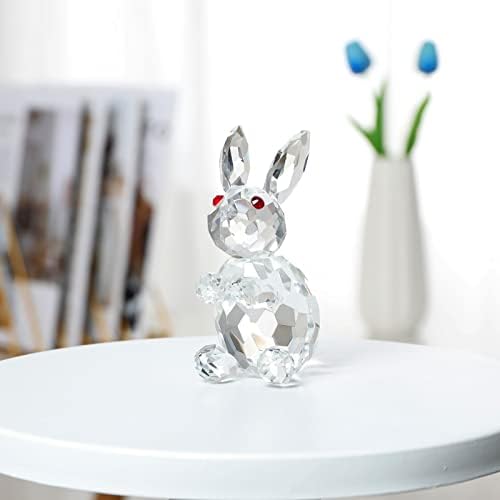 Nanetidy kristalne figurice zeko figurine proljeće Početna Poklopac za knjige Dekor Uskrs Rabbit Poklon za dijete