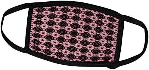 3drose Jaclinart apstraktna geometrijska kolekcija-svijetlo ružičasto i crno apstraktno geometrijsko cvijeće