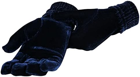 Qvkarw rukavice vanjski flanel za vožnju zimskim Vjetrootpornim ženama i zlatnim elastičnim baršunastim