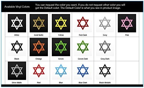 Religija Različite veličine Naljepnica Naljepnica Star David Simbol Jevrejski tablet laptop white