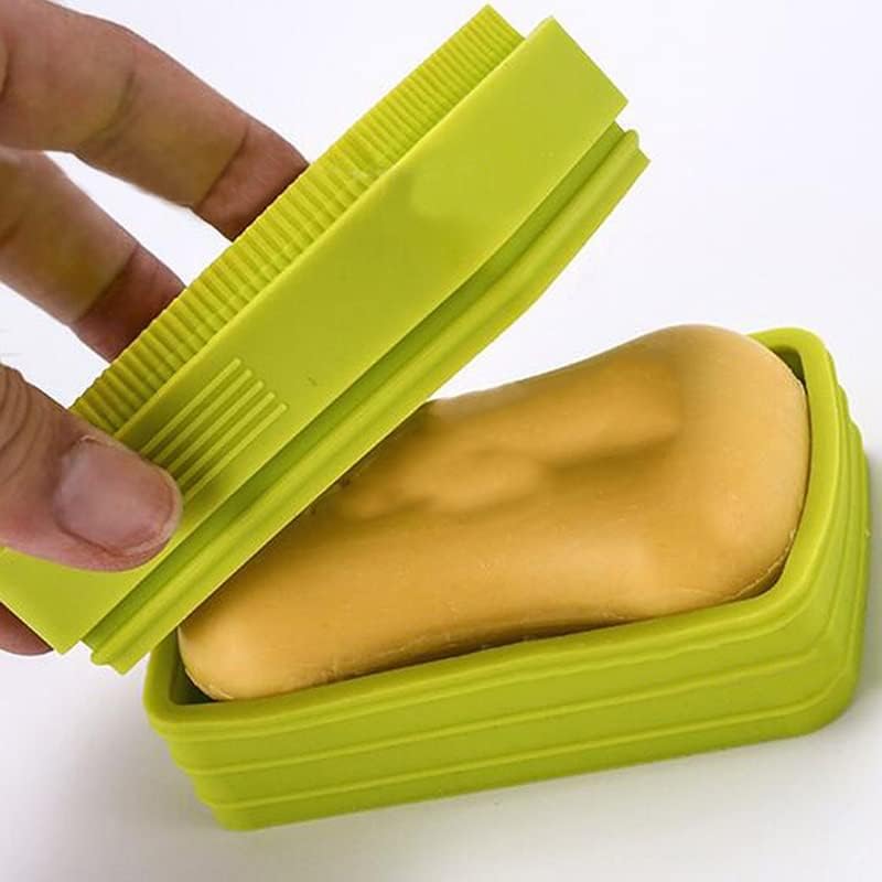 ZCMEB Donamjenska prijenosna sapunica Kreativni silikonski sapun sa poklopcem za kupanje s tušem