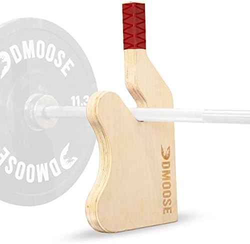 DMOOSE DICLIFT priključak za dizanje tegova, uključivanje i mrtvorezivanje - pogodno za utovar i istovar ploče za terećenje - drvena Barbell priključak s neklizajućom ručkom - Podizanje fitnes opreme