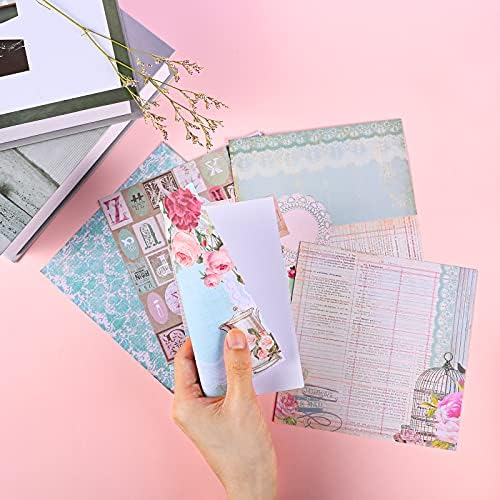 Jastuk za papir Yarumi 6 × 6, proljetni tematski papiri, jednostrani obrtni papir za cvijeće dizajnerske papirne karte izrada specijalnih papirnatih kompleta za vjenčanje pozadina-24 listova
