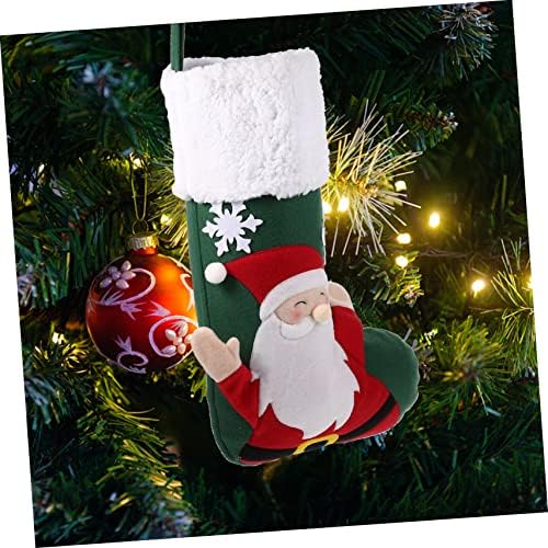 Prettyzoom 2pcs Božićni čarapa Privjesak čarapa Santa Poklon kese Santa Čarape Santa Claus