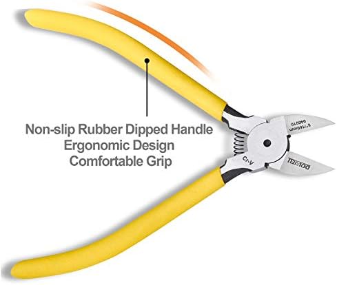 Rezači sa ispiranjem za tiple Micro Wire Cutter dijagonalni rezač 6-inčni gumeni umočen ručka 2kom / pakovanje