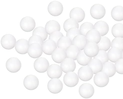 Dmiotech 75 pakovanje 1,4 inčne pjene kuglice polistiren okrugla puna pjena lopta bijela za diy zanate, umjetnost,