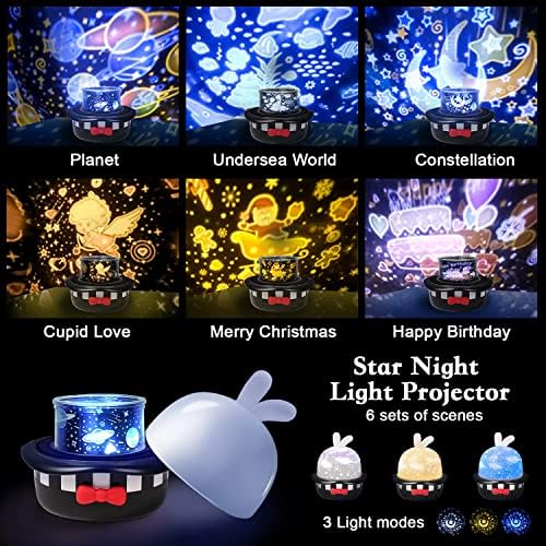 Star Night Light projektor, Baby Lights Galaxy projektor sa daljinskim upravljačem, 360° rotation Timer projektor