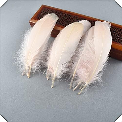 Zamihalaa 20 / 100pcs Fluffy guska bijelo perje Plumas DIY perje za nakit Izrada šešira dekoracija vjenčanja zanati Pribor 13 - 20cm - Shell Pink perje - 100pcs