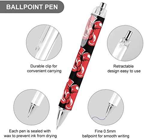 Crvene bokserske rukavice uvlačivo kuglično olovka 0,5 Micro točka fleksibilna okrugla bačva za čišćenje udobnosti