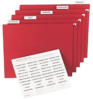 Avery 11136 umetci za štampanje za kačenje fascikli datoteka, kartica 1/5, dva, bela, 100 / Pakovanje