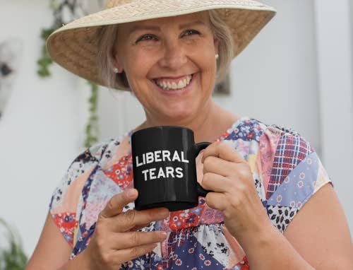 Šolja liberalnih suza-smiješna šolja za kafu za muškarce | Republikanska šolja - pokloni za konzervativce | ljevičarske suze Trump Cup - šolja za novine, smiješne političke šolje za kafu, republikanski pokloni