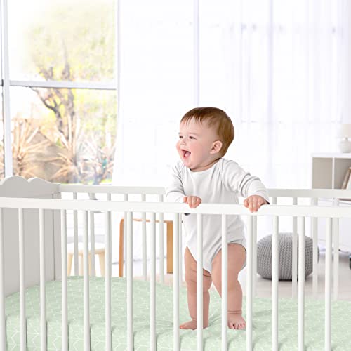 Sweet Jojo dizajn Mint i bijeli Chevron arrow Baby ili Toddler Opremljeni krevetić za kolekciju akvarel sa