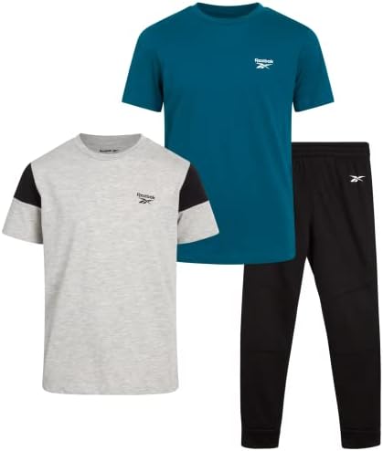 Reebok Boys 'Jogger set - 3 komadna majica kratkih rukava i runo joggers