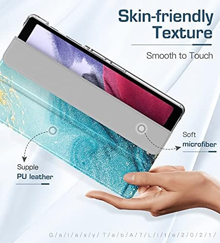 TAB TIMOVOSA za Samsung Galaxy Tab A7 Lite 8.7 2021, tanka lagana prozirna tvrda zamrznuta stražnji natrag tri-preklopni zaštitni poklopac za Galaxy Tab A7 Lite 8,7 inčni tablet 2021