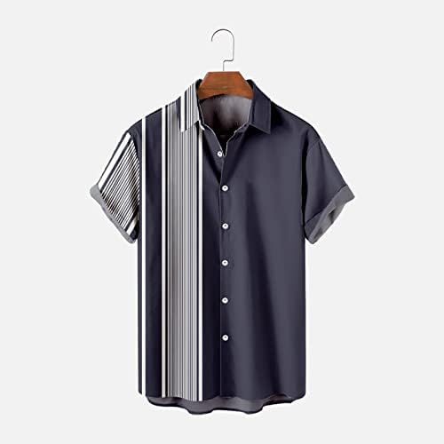IOPQO velike mrežice muške štampane havajske majice s kratkim rukavima majica na plaži za majicu za majicu