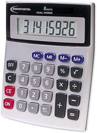 INOVEA IVR15927 Dvostruka snaga 8-znamenkasti LCD displej bežični kalkulator radne površine