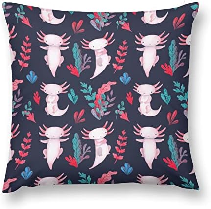 Pink Axolotl kvadratni plišani jastučni jastuk za mekani jastuk ne pokriva umetkom na jastuku