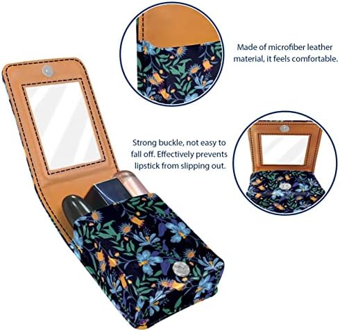 ORYUEKAN Mini torba za šminkanje sa ogledalom, torbica za kvačilo od umjetne kože, Pastorable