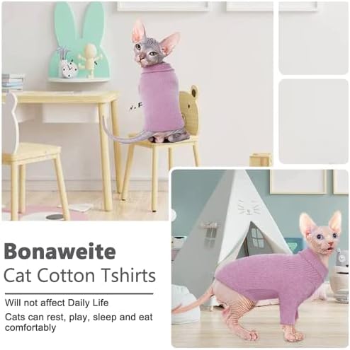 Bonaweite Sphynx CAT, džemperi za mačke za mačke, turtleneck sphynx džemperi mačaka, mačka samo za mačke,