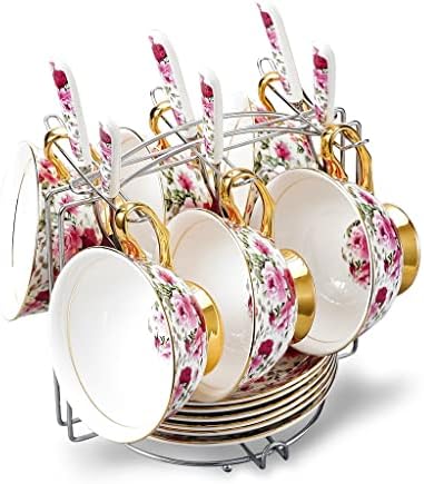 Houkai Cvijeće Europska stil Keramička kost Kina Porculan popodnevni čaj Poklon kafe poklon set sa tanjirom