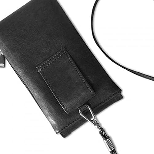 Wales National Simbol Landmark uzorak Telefon novčanik torbica Viseći mobilni torbica Crni džep