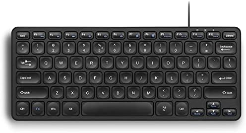 Perixx PERIBOARD - 416 žičana Mini USB tastatura sa 4 glavčine - X tipke sa makazama-odvojivi USB-C i
