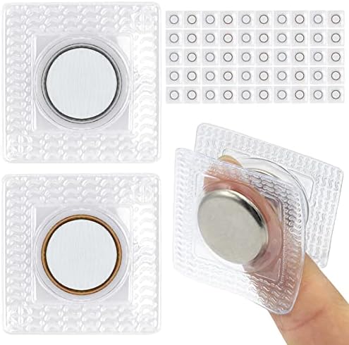 25 parova Mini nevidljiva šiva magnetska magnetska ploča PVC okrugli oblik Skriveni torbica za zatvaranje