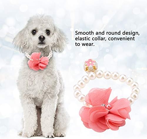 Ogrlica sa cvjetnim ogrlicama za kućne ljubimce Princess ogrlica pribor za ogrlicu za ukrašavanje štenaca