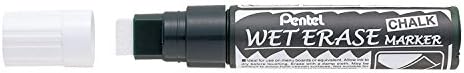 Pentel Wet Erase Chalk markeri, Jumbo Drisel vrh, bijela tinta, 1 paket od 12 markera