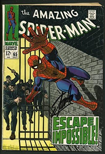 Stan Lee potpisao Amazing Spider-Man 65 Strip pobjeći nemoguće PSA W18735